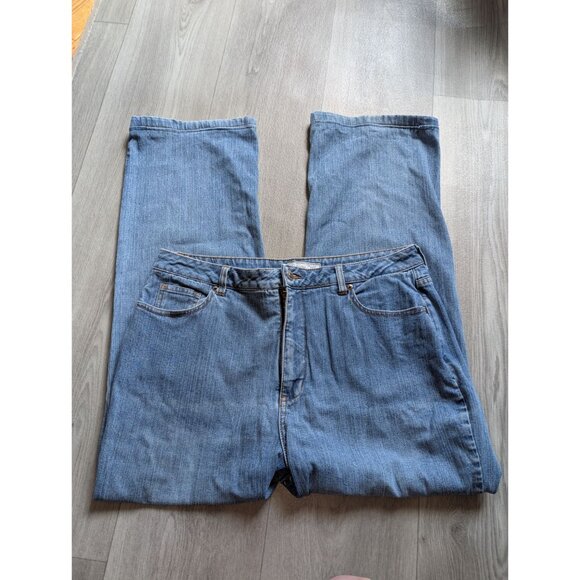 Coldwater Creek Womens Straight Leg Jeans Size 12 Blue Denim - Picture 2 of 6